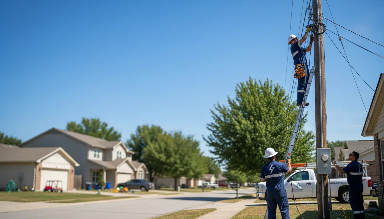 Residential electrician providing installation services in Oakland Gardens, NY